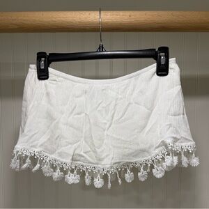 Lulu's In No Time White Strapless Crop Top